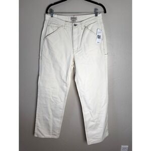 Brixton Essex Painter Pants Off-White Cream Utility Carpenter Pants NWT Sz 27